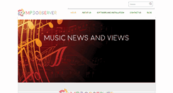 Desktop Screenshot of mp3observer.com