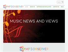 Tablet Screenshot of mp3observer.com